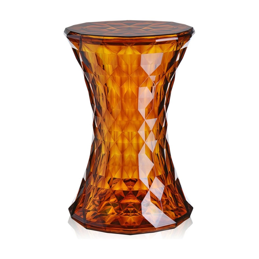 STONE stool in amber
