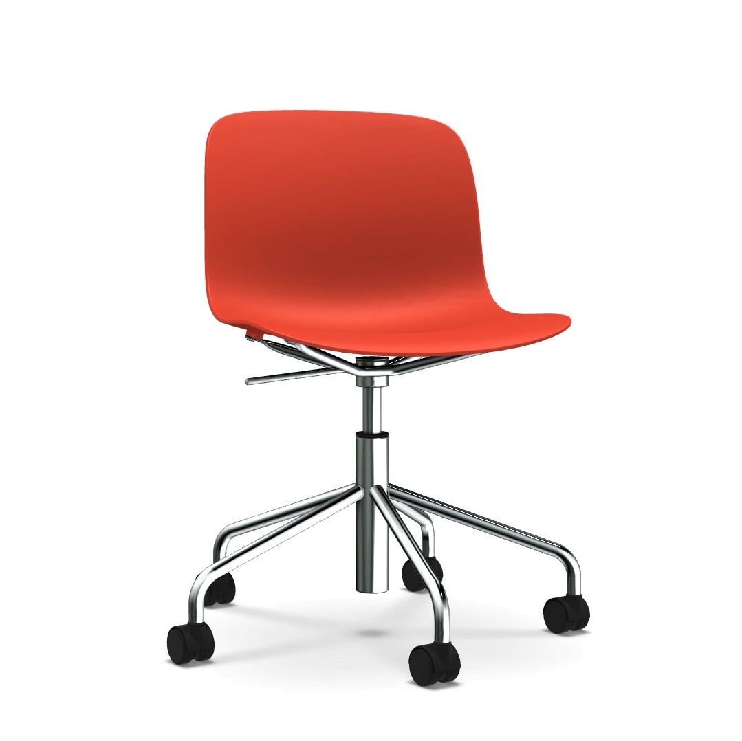 chromed structure - coral red seat