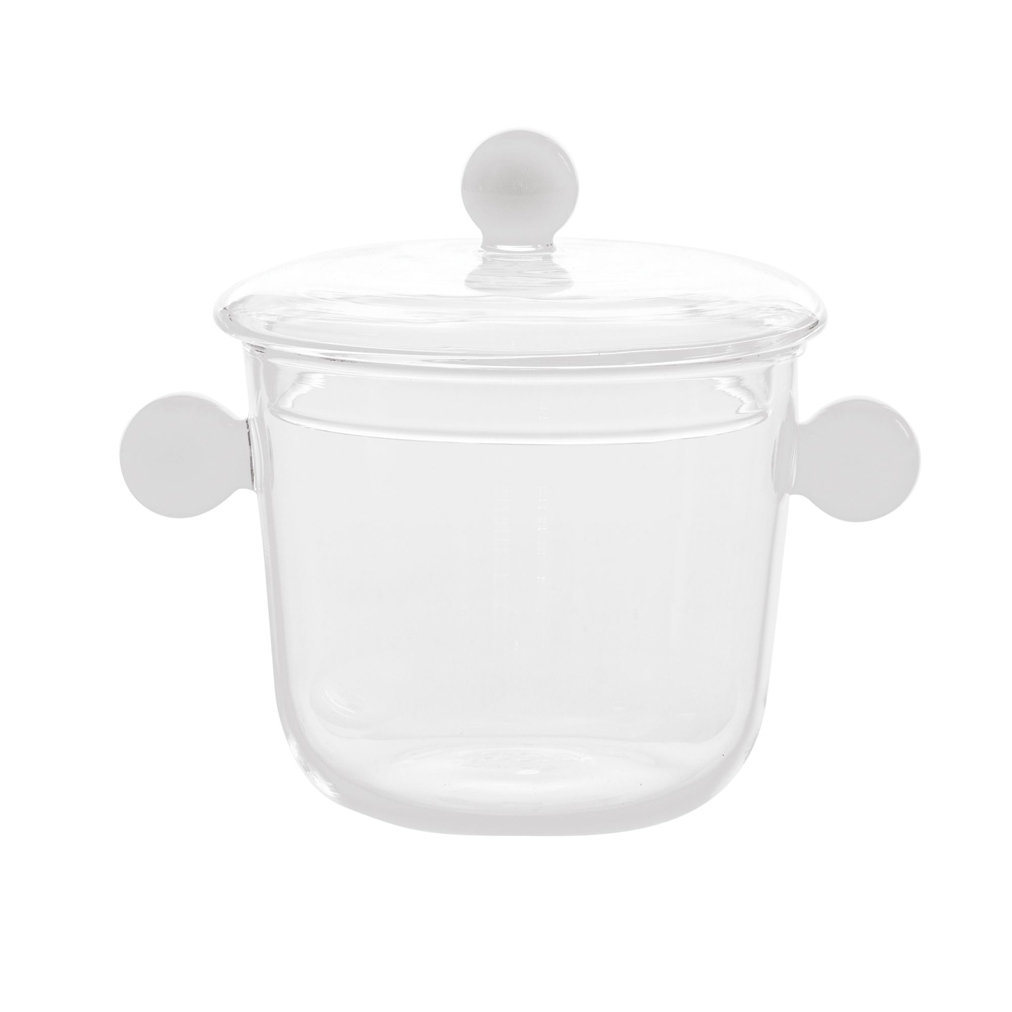 BILIA jar with lid & handles