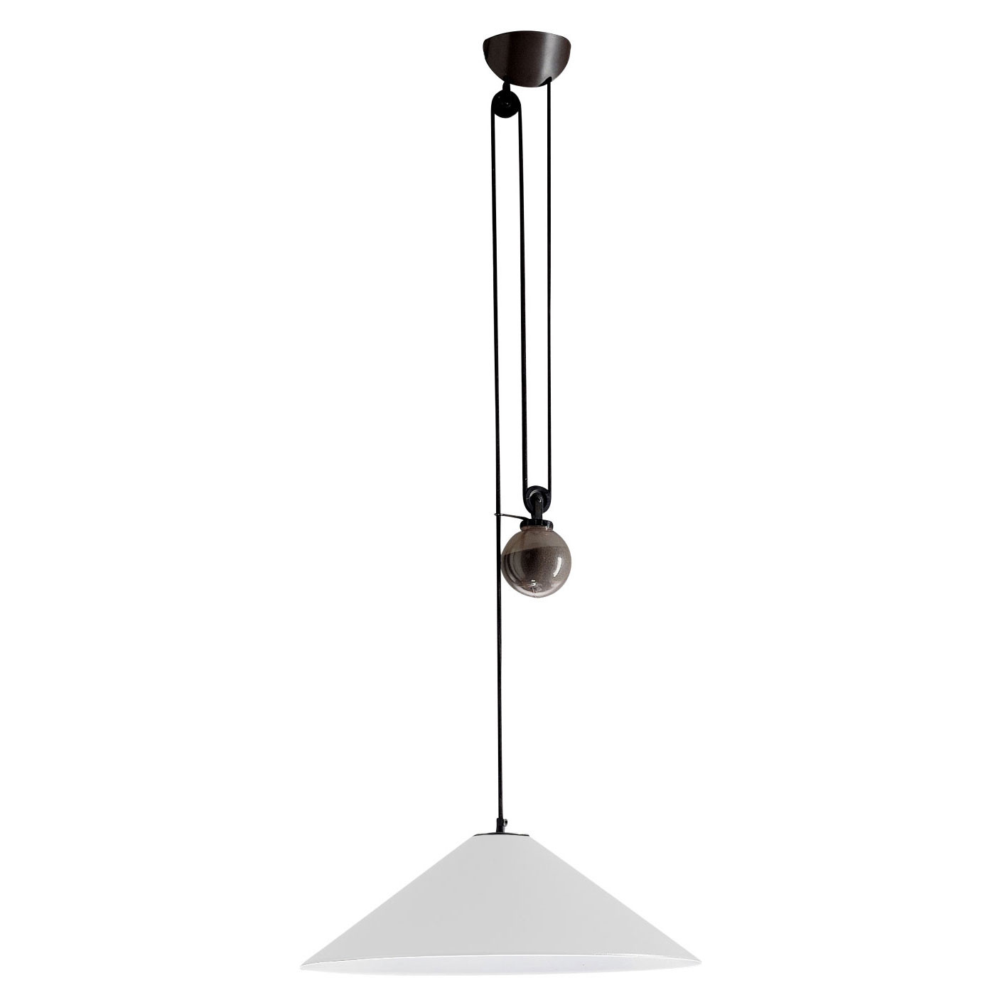 AGGREGATO SALISCENDI - CONE suspension lamp with counterweight