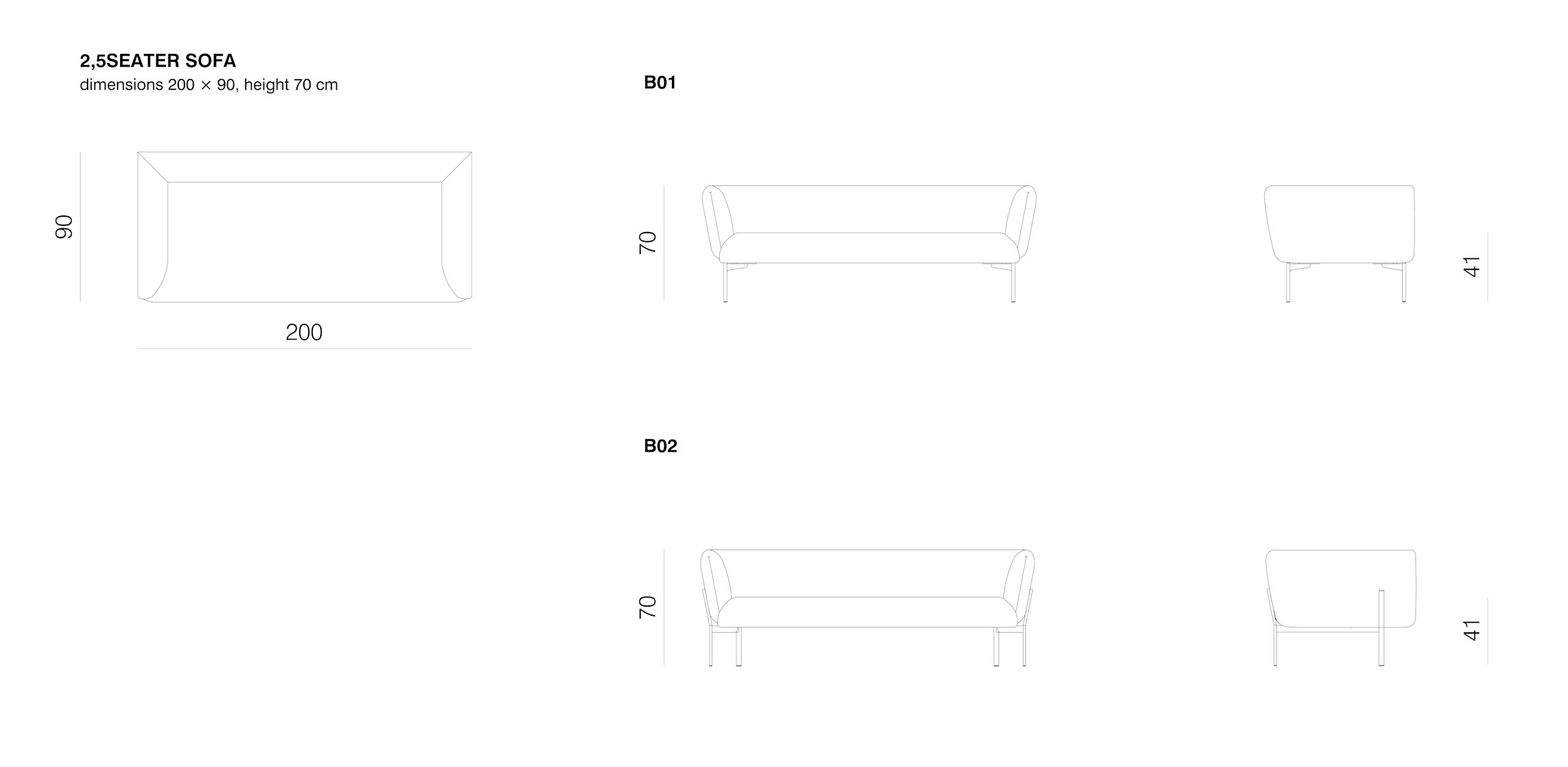 IMPRESSION 2.5seater sofa