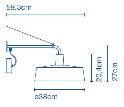 SOHO D38 OUTDOOR φωτιστικό τοίχου