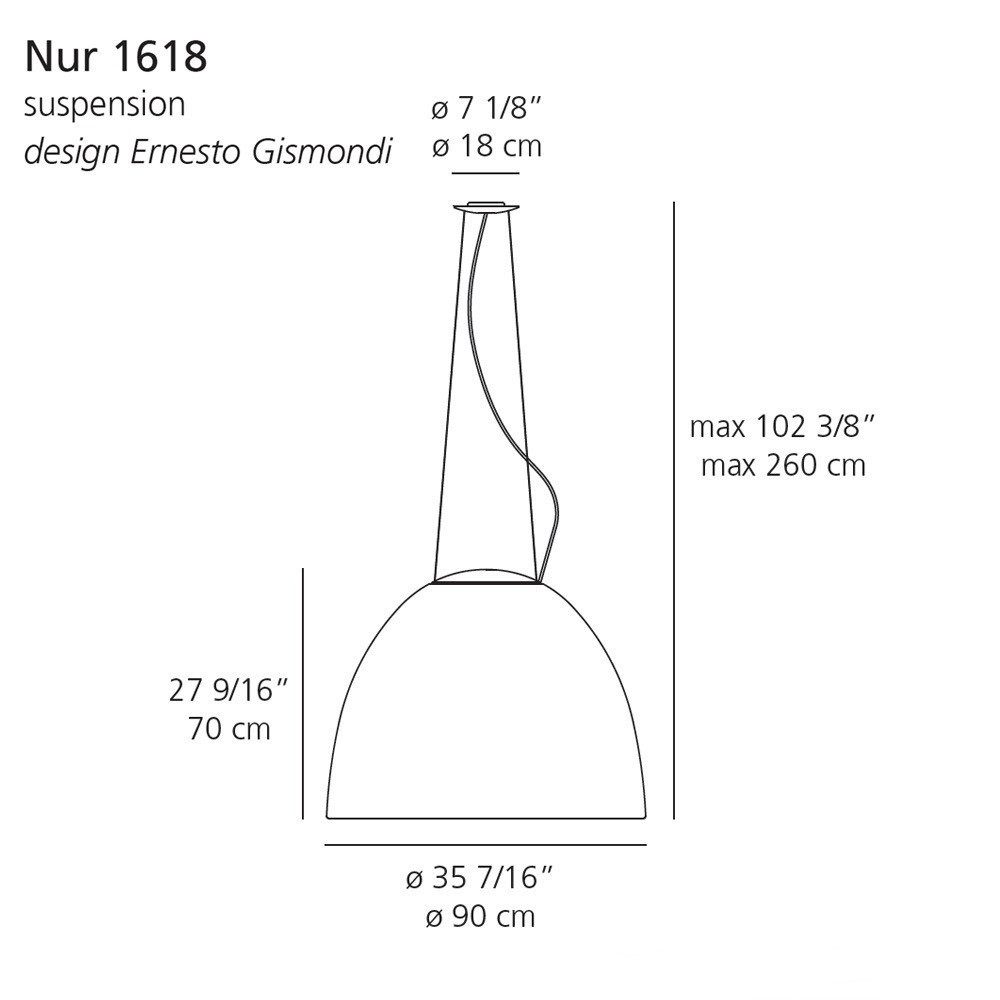 NUR 1618 κρεμαστό φωτιστικό