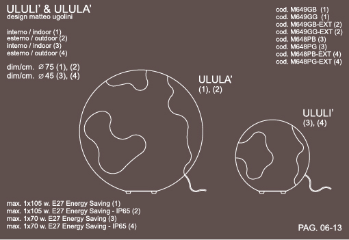 ULULI & ULULA OUTDOOR  floor - table lamp