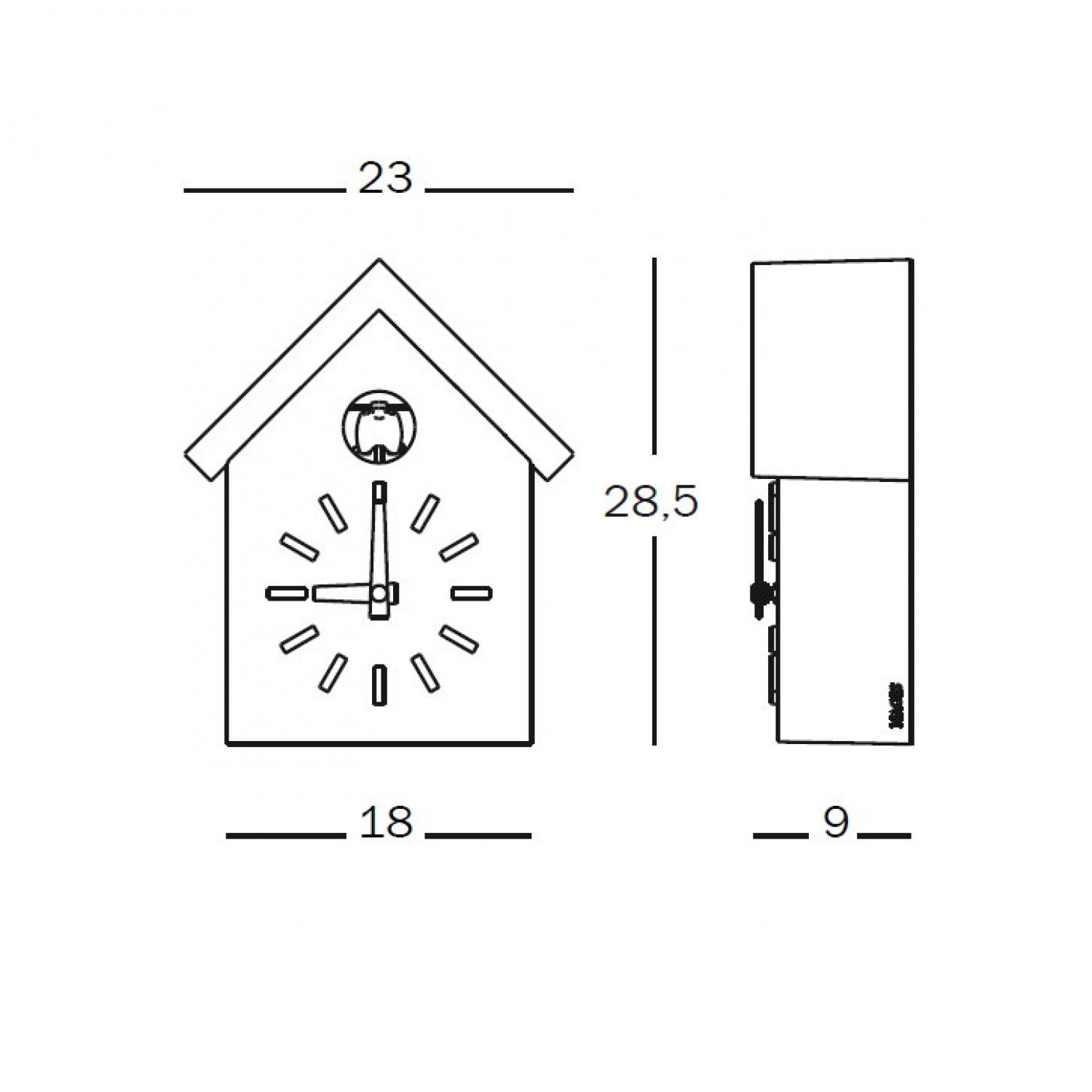 CU-CLOCK ρολόι τοίχου