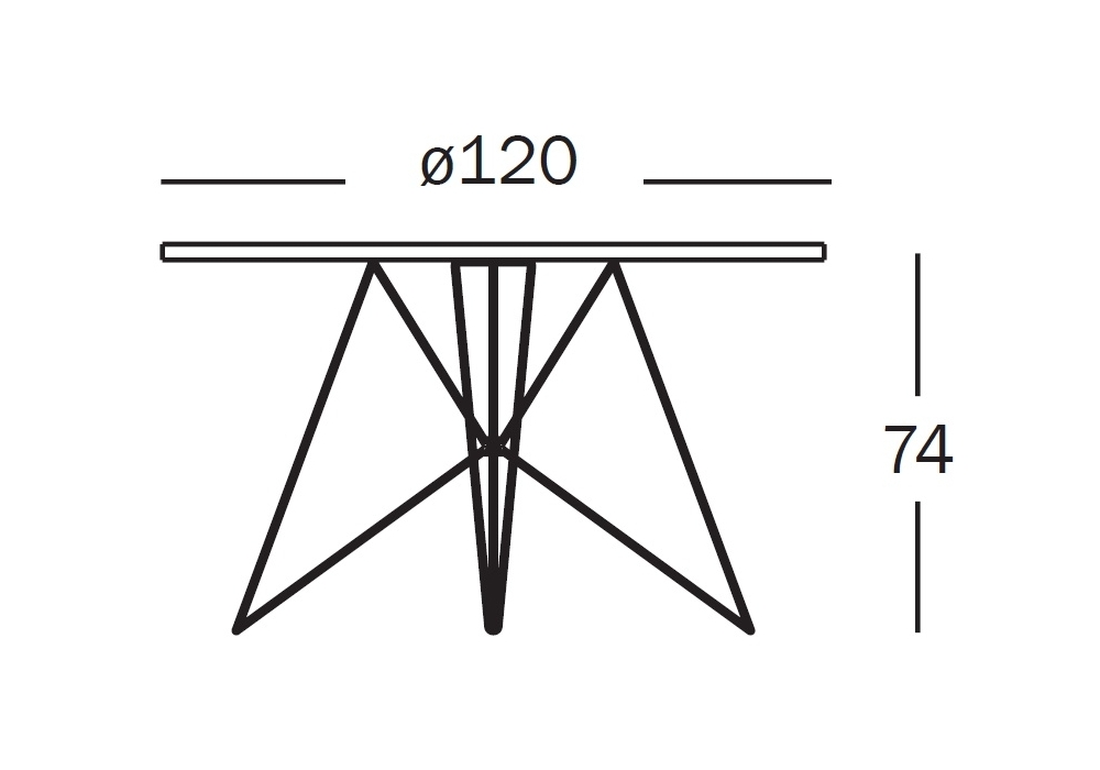 XZ3 ROUND CARRARA MARBLE τραπέζι