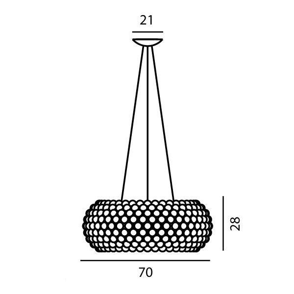 large D 70 cm Led version - dimmable