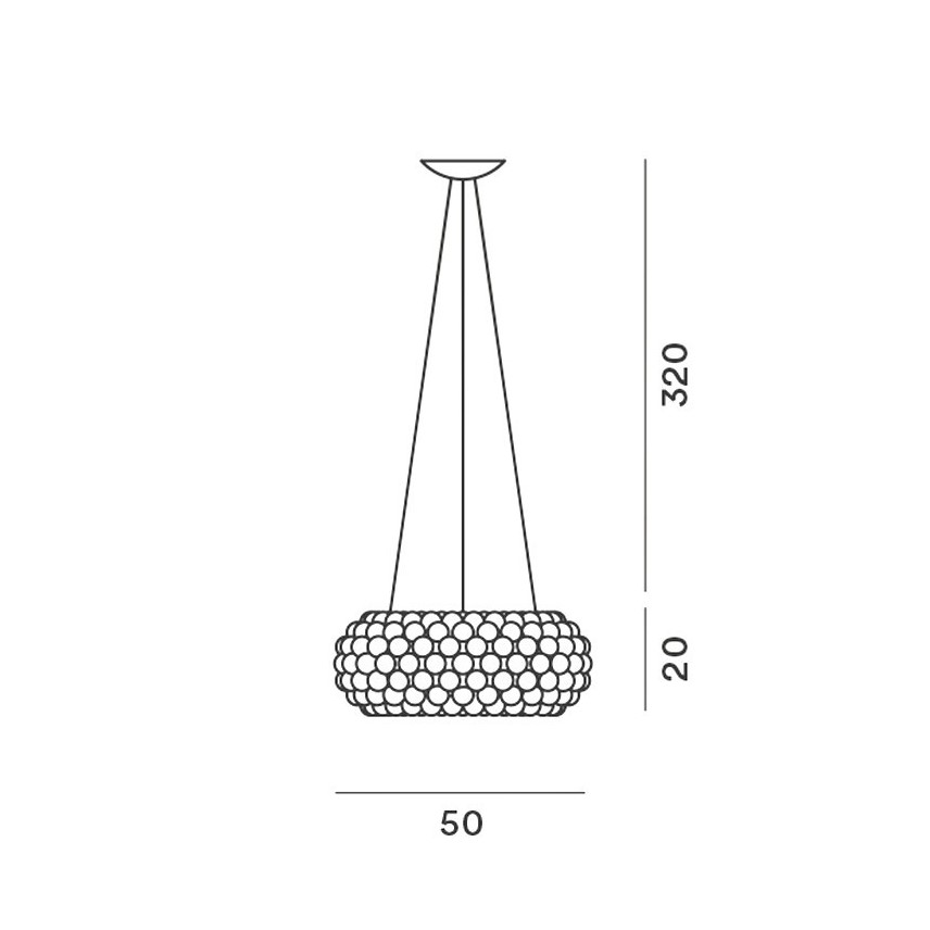 μεσαίο Φ 50cm Led έκδοση non dimmable