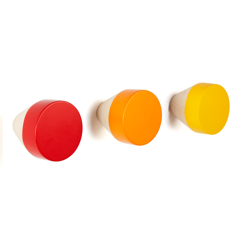 CLOU WARM COLOURS wall hanger - set of 3 pieces