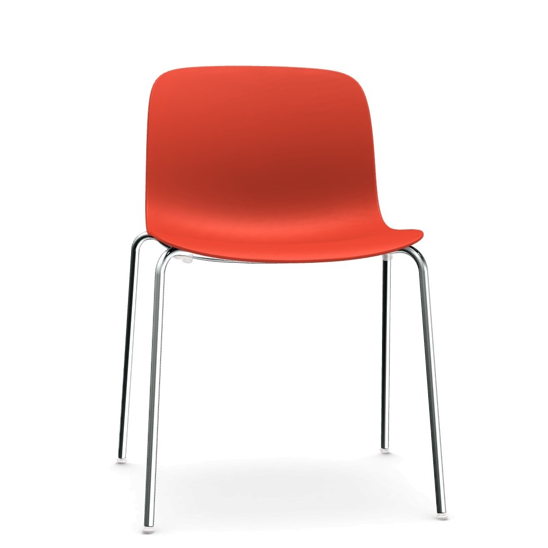 chromed structure - coral red seat