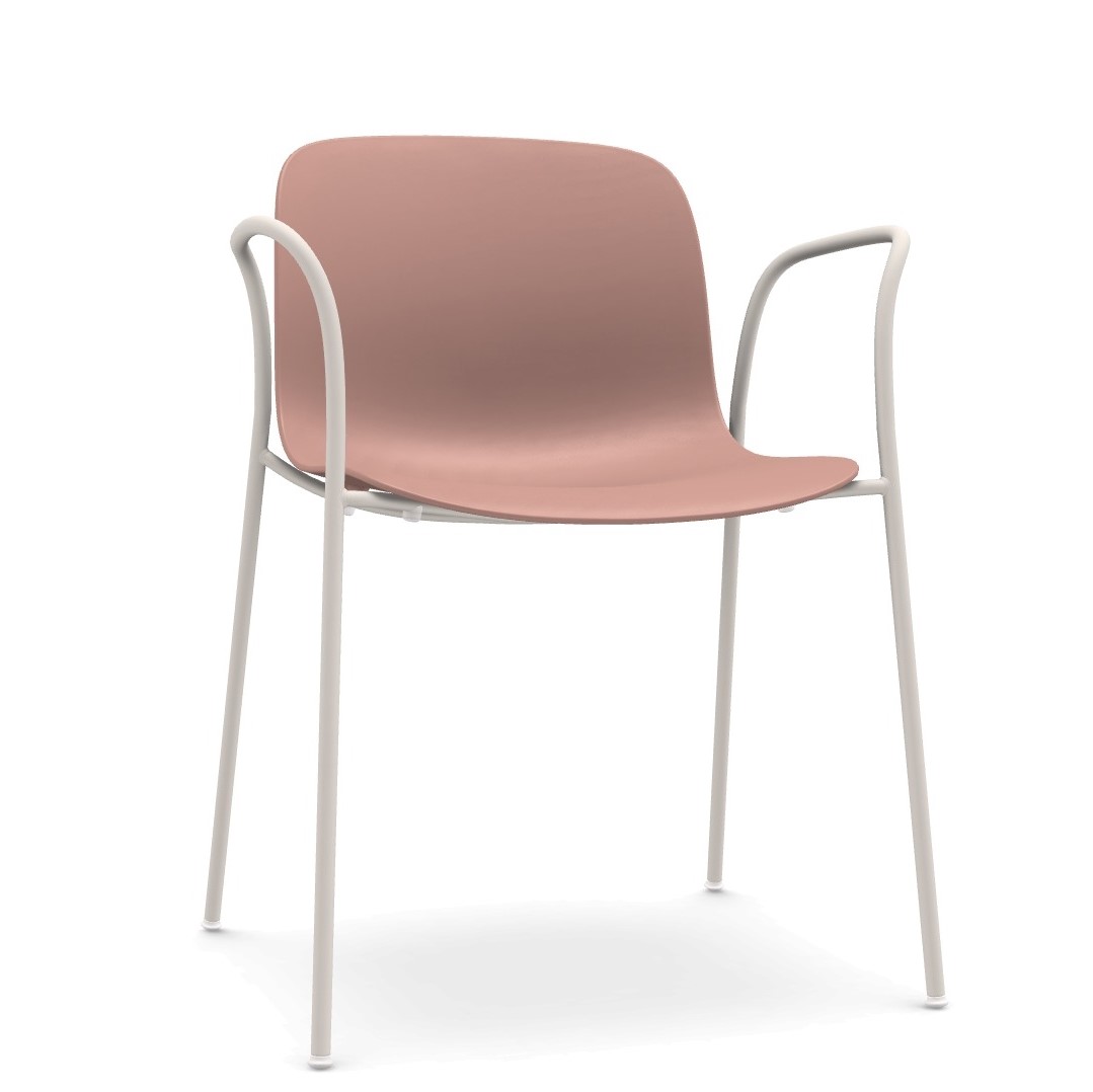 white frame / pink seat