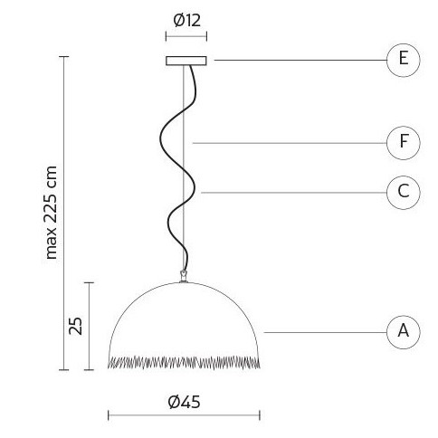 μικρό Φ 45cm Y 25cm