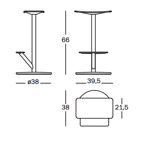 low stool H 66cm