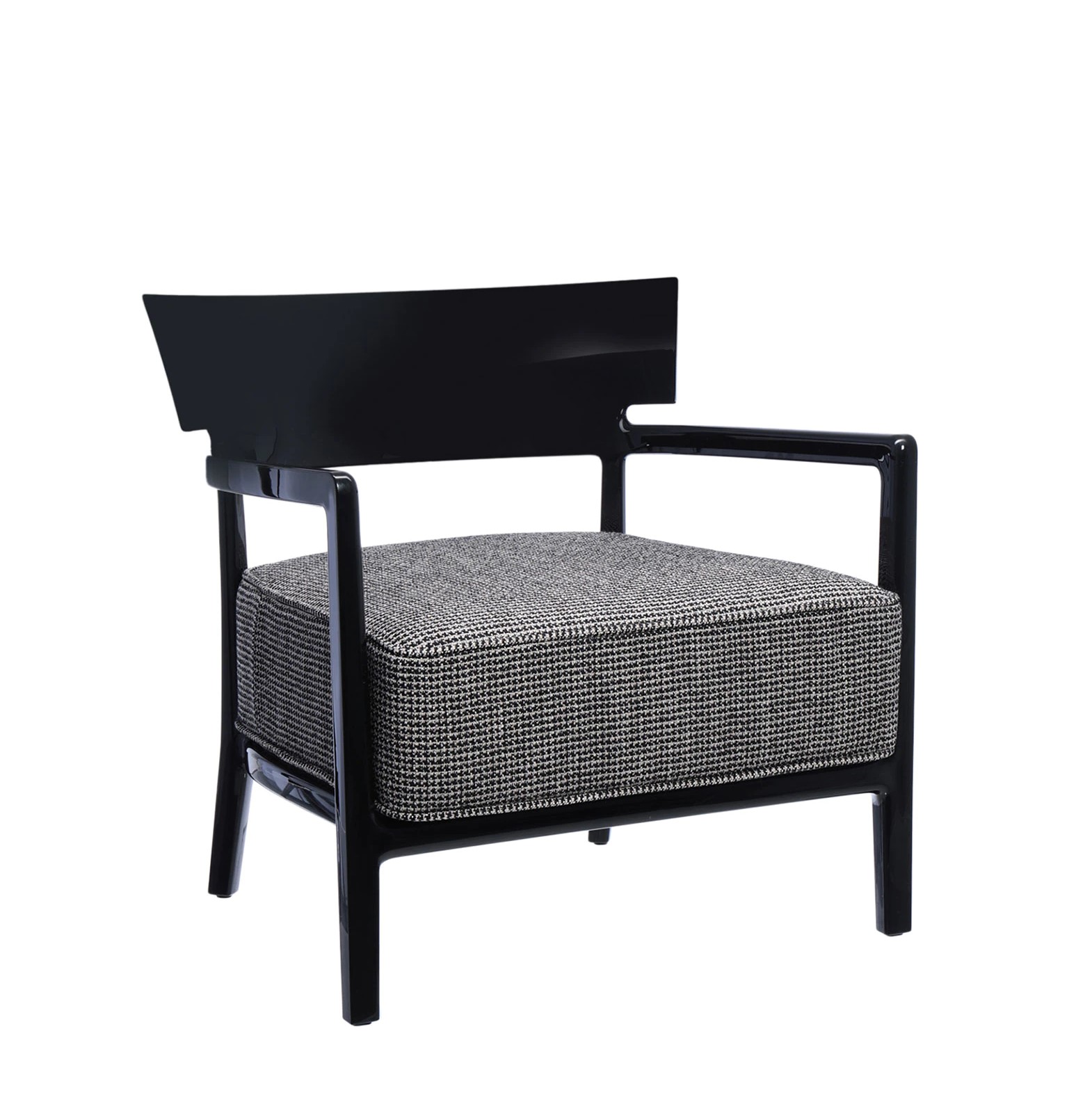 μαύρη δομή - μαύρο/μπεζ μαξιλάρι