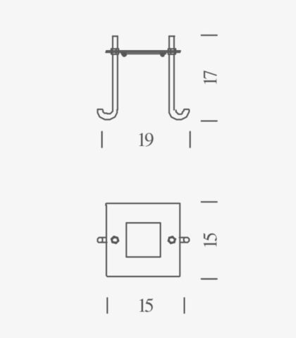 anti vandal fixing plate for outdoor version