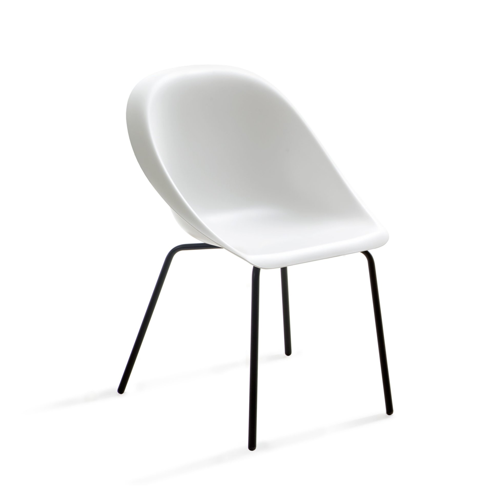 black structure - white seat