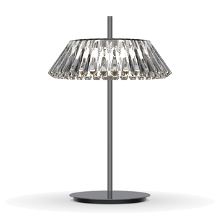 polished black nickel body - fume transparent glass