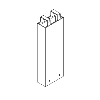 SPACE ACCESSORY 180X80 L=500MM DARK GREY