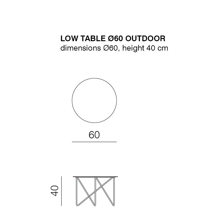 ψηλό Φ 60cm Y 40cm