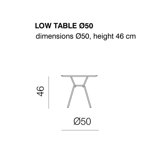 high D 50cm H 46cm