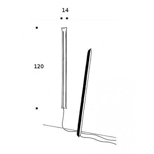 floor lamp - length 120cm