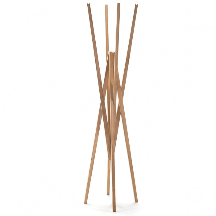 SIMETRIA coat stand in natural oak