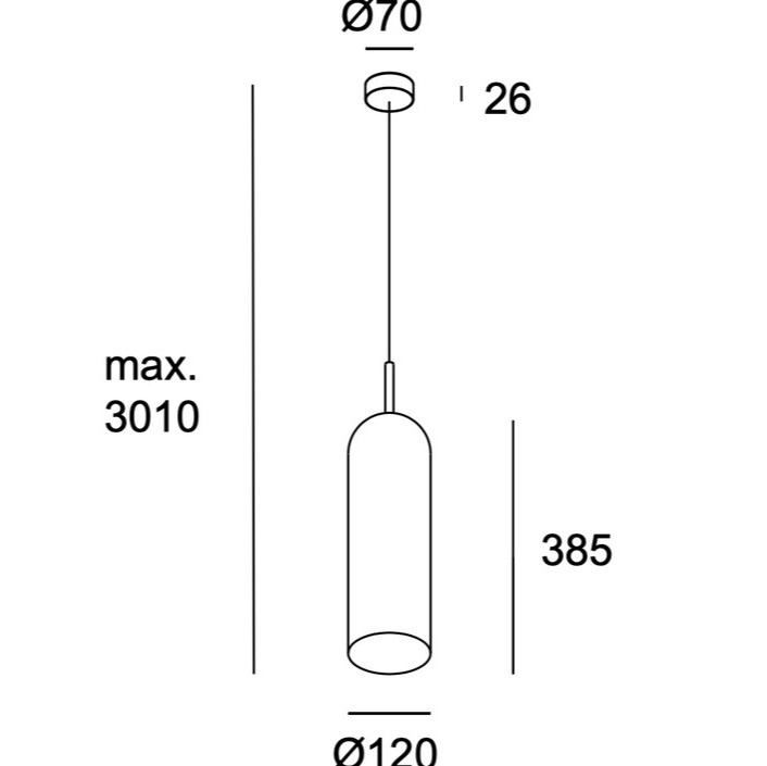 Φ 12cm x Y 38.5cm