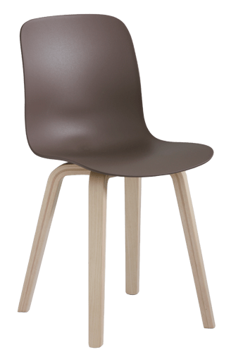 natural ash wood / grey-beige seat