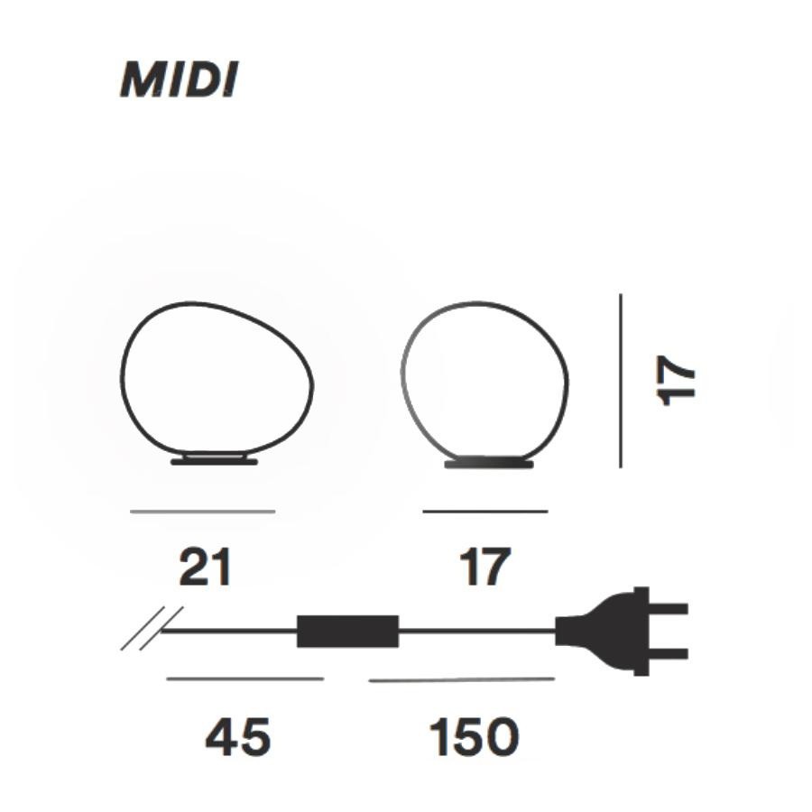 Midi με λευκή βάση & dimmer