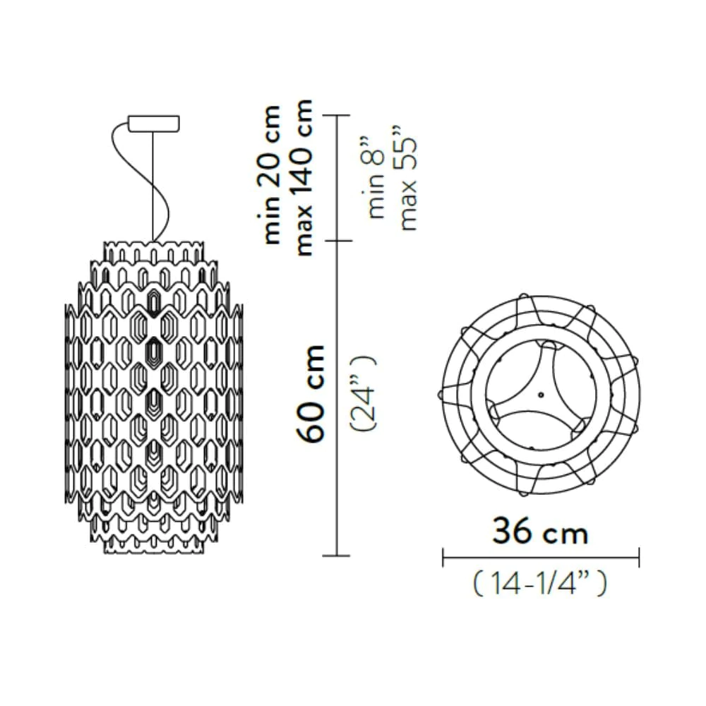 μικρό Φ 36cm Y 60cm